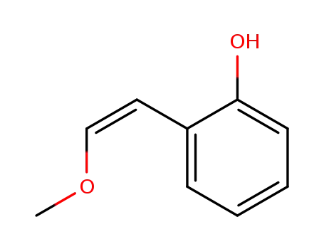 Molecular Structure of 397864-04-9 (Phenol, 2-[(1Z)-2-methoxyethenyl]- (9CI))