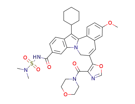 13-cyclohexyl-N-(dimethylsulfamoyl)-3-methoxy-6-(4-(4-morpholinylcarbonyl)-1,3-oxazol-5-yl)-7H-indolo[2,1-a][2]benzazepine-10-carboxamide