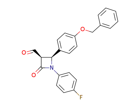 (3R,4S)-4-(4-(benzyloxy)phenyl)-1-(4-fluorophenyl)-3-formyl-azetidin-2-one