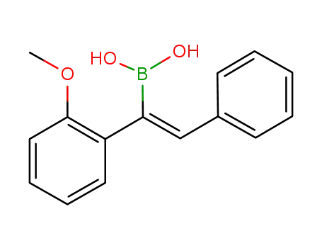 (E)-[1-(2-methoxyphenyl)-2-phenylethenyl]boronic acid