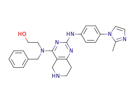 2-(benzyl(2-(4-(2-methyl-1H-imidazol-1-yl)phenylamino)-5,6,7,8-tetrahydropyrido[4,3-d]pyrimidin-4-yl)amino)ethanol