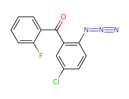 Molecular Structure of 53878-94-7 (2-azido-5-chloro-2'-fluorobenzophenone)