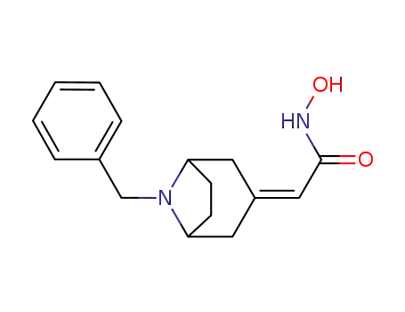 2-(8-benzyl-8-azabicyclo[3.2.1]octan-3-ylidene)-N-hydroxyacetamide