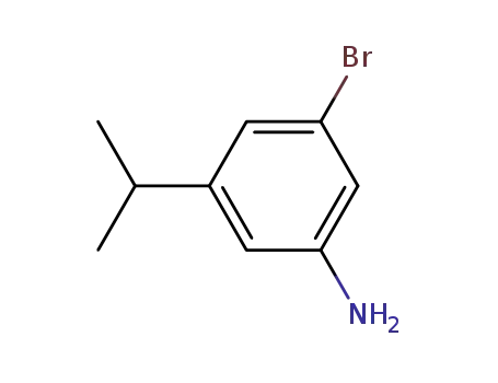 Molecular Structure of 112930-36-6 (3-bromo-5-isopropoxybenzenamine)