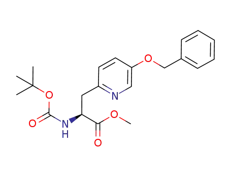 (2S)-(N-tert-butoxycarbonylamino)-3-(5'-benzyloxypyrid-2'-yl)-propionic acid methyl ester
