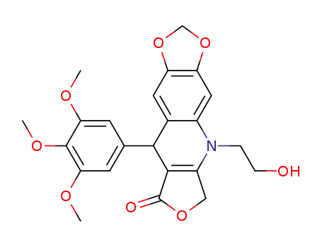 5-(2-hydroxyethyl)-9-(3,4,5-trimethoxyphenyl)-6,9-dihydro[1,3]dioxolo[4,5-g]furo[3,4-b]quinolin-8(5H)-one