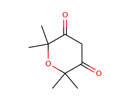 Molecular Structure of 14744-26-4 (2H-Pyran-3,5(4H,6H)-dione, 2,2,6,6-tetramethyl-)