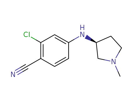 2-chloro-4-{[(3S)-1-methyl-3-pyrrolidinyl]amino}benzonitrile