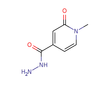 Molecular Structure of 102000-68-0 (2-Oxo-1,2-dihydropyridine-4-carboxylic acid hydrazide)