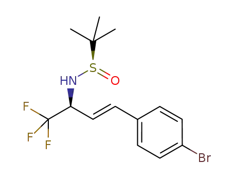 (Rs,S)-N-((E)-4-(4-bromophenyl)-1,1,1-trifluorobut-3-en-2-yl)-tert-butanesulfinamide