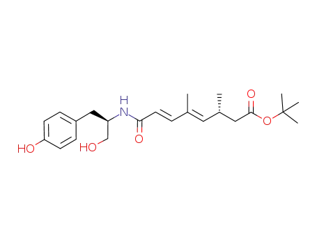 tert-butyl (R,4E,6E)-8-((R)-1-hydroxy-3-(4-hydroxyphenyl)propan-2-ylamino)-3,5-dimethyl-8-oxoocta-4,6-dienoate