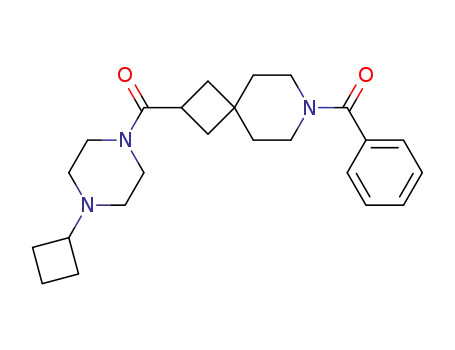 (7-benzoyl-7-azaspiro[3.5]nonan-2-yl)(4-cyclobutylpiperazin-1-yl)methanone