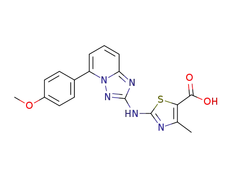 2-(5-(4-methoxyphenyl)-[1,2,4]triazolo[1,5-a]pyridin-2-ylamino)-4-methylthiazole-5-carboxylic acid