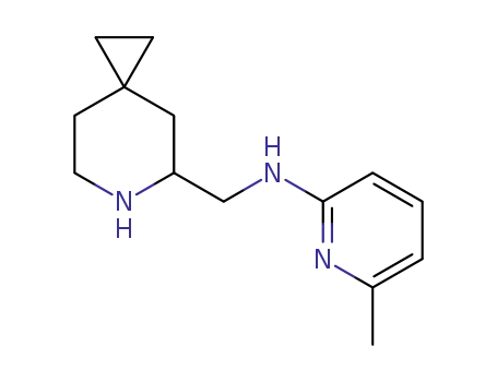 Molecular Structure of 1260527-37-4 ((+/-) N-(6-azaspiro[2.5]octan-5-ylmethyl)-6-methylpyridin-2-amine)