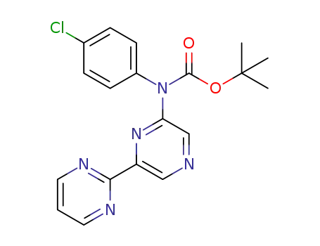 (4-chloro-phenyl)-(6-pyrimidin-2-yl-pyrazin-2-yl)-carbamic acid tert-butyl ester