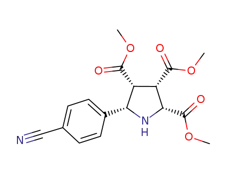(2R,3S,4R,5S)-trimethyl 5-(4-cyanophenyl)pyrrolidine-2,3,4-tricarboxylate