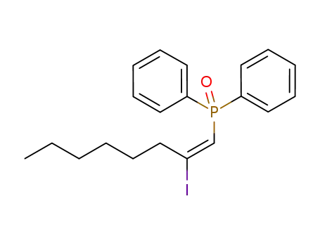 (E)-2-iodo-1-(diphenylphosphinyl)-1-octene