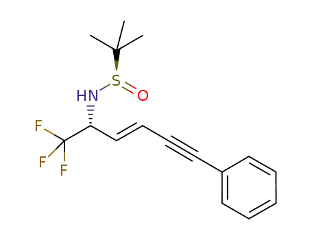 (Rs,R)-N-((E)-1,1,1-trifluoro-6-phenylhex-3-en-5-yn-2-yl)-tert-butanesulfinamide