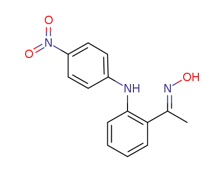 (E)-1-(2-(4-nitrophenylamino)phenyl)ethanone oxime