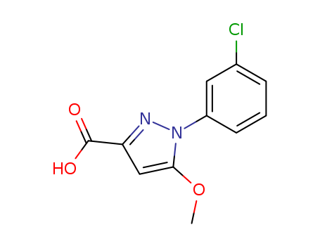 3-CARBOXY-1-(3-CHLOROPHENYL)-5-METHOXYPYRAZOLE