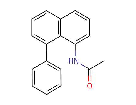 Molecular Structure of 25624-52-6 (N-(8-phenylnaphthalene-1-yl)acetamide)