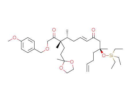 (3S,4R,10S)-1-(4-methoxybenzyloxy)-3,4,10-trimethyl-3-(2-(2-methyl-(1,3)dioxolan-2-yl)ethyl)-10-triethylsilanyloxytetradeca-6,13-diene-2,8-dione