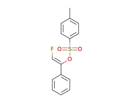 Molecular Structure of 1262431-36-6 ((Z)-2-fluoro-1-phenylvinyl 4-methylbenzenesulfonate)