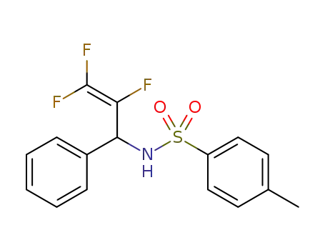 Molecular Structure of 1263304-78-4 (4-methyl-N-(2,3,3-trifluoro-1-phenylprop-2-en-1-yl)benzenesulfonamide)