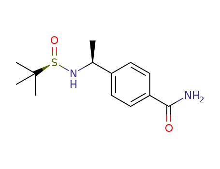 4-[(S)-1-((R)-tert-butylsulfinamido)ethyl]benzamide