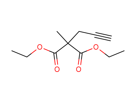 Molecular Structure of 19157-51-8 (Propanedioic acid, methyl-2-propynyl-, diethyl ester)