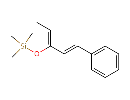 Molecular Structure of 119305-80-5 (Silane, trimethyl[[1-(2-phenylethenyl)-1-propenyl]oxy]-, (Z,E)-)