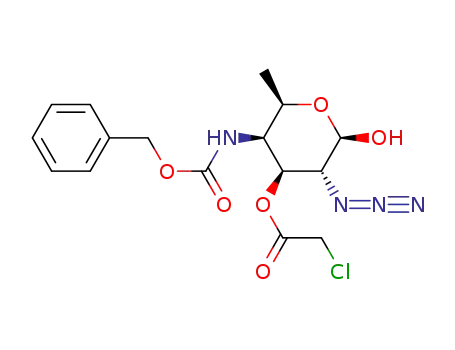 4-(N-benzyloxycarbonylamino)-2-azido-3-O-chloroacetyl-2,4,6-trideoxy-β-D-galactopyranose