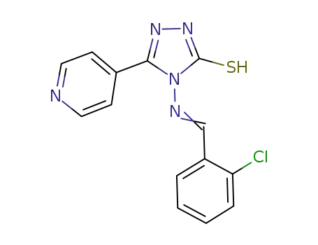 4-[(E)-(2-chlorophenyl)methylideneamino]-3-pyridin-4-yl-1H-1,2,4-triazole-5-thione