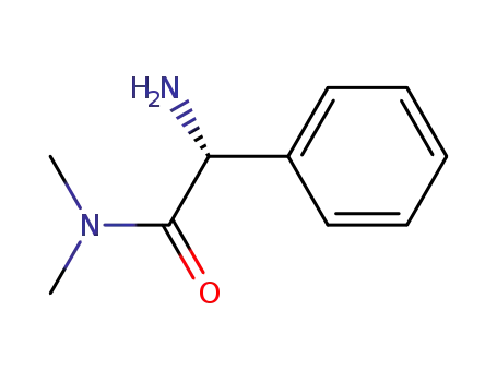 Molecular Structure of 129157-29-5 (Benzeneacetamide, α-amino-N,N-dimethyl-, (αR)-)