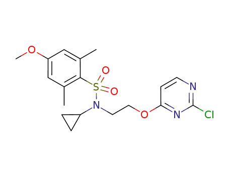 N-(2-(2-chloropyrimidin-4-yloxy)ethyl)-N-cyclopropyl-4-methoxy-2,6-dimethylphenylsulfonamide