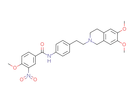 N-(4-(2-(6,7-dimethoxy-1,2,3,4-tetrahydroisoquinolin-2-yl)ethyl)phenyl)-4-methoxy-3-nitrobenzamide