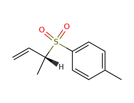 Molecular Structure of 89268-70-2 (Benzene, 1-methyl-4-[(1-methyl-2-propenyl)sulfonyl]-, (R)-)