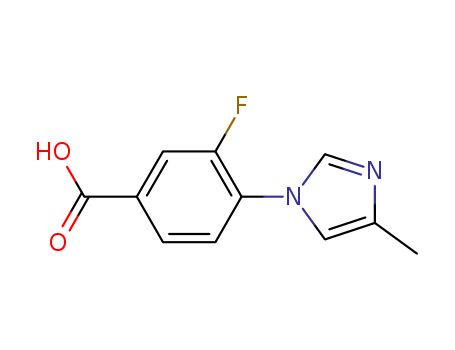 3-Fluoro-4-(4-methyl-1H-imidazol-1-yl)benzoic acid