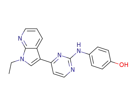 4-[4-(1-ethyl-1H-pyrrolo[2,3-b]pyridin-3-yl)pyrimidin-2-ylamino]phenol