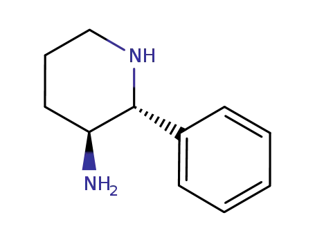 Molecular Structure of 160551-72-4 (cis-3-Amino-2-phenylpiperidine)