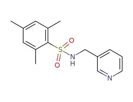 Molecular Structure of 311324-55-7 (2,4,6-trimethyl-N-(pyridin-3-ylmethyl)benzenesulfonamide)