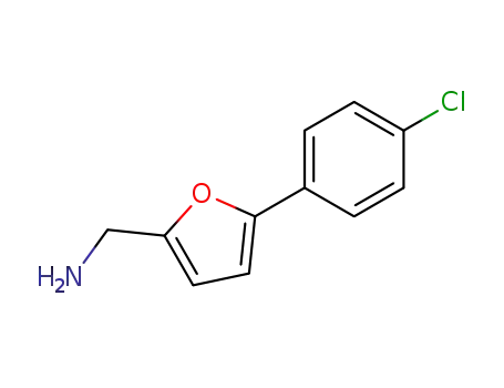 Molecular Structure of 39170-14-4 (5-(4-CHLOROPHENYL)-2-FURYL]METHYLAMINE)