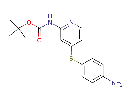 tert-butyl 4-(4-aminophenylthio)pyridin-2-ylcarbamate