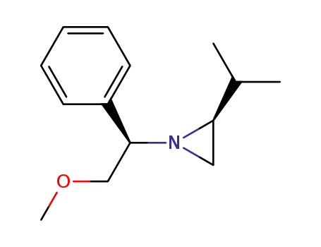 Molecular Structure of 514168-48-0 ((S)-2-Isopropyl-1-((R)-2-methoxy-1-phenyl-ethyl)-aziridine)