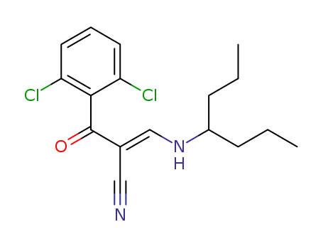 (E)-2-(2,6-dichlorobenzoyl)-3-(1-propylbutylamino)acrylonitrile