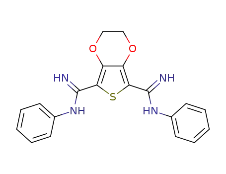 Molecular Structure of 1269935-37-6 (2,5-bis(N-phenylamidino)-3,4-ethylenedioxythiophene)