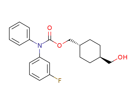 Molecular Structure of 1187857-71-1 (((1r,4r)-4-(hydroxymethyl)cyclohexyl)methyl-3-fluorophenyl(phenyl)carbamate)