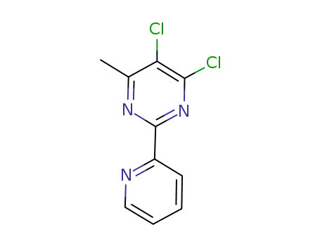 Molecular Structure of 306935-55-7 (4,5-DICHLORO-6-METHYL-2-(2-PYRIDYL)PYRIMIDINE)