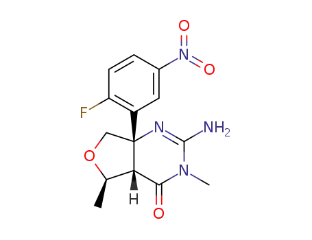 (4aS,5R,7aS)-2-amino-7a-(2-fluoro-5-nitrophenyl)-3,5-dimethyl-4a,5,7,7a-tetrahydrofuro[3,4-d]pyrimidin-4(3H)-one
