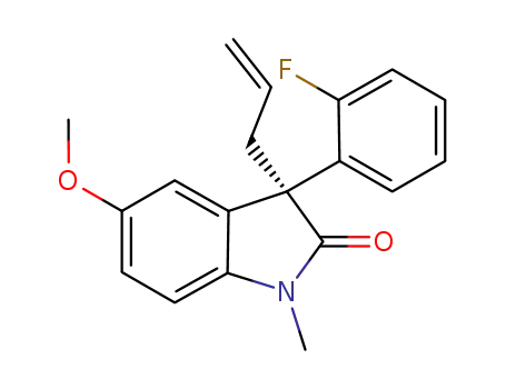 (S)-3-allyl-3-(2-fluorophenyl)-5-methoxy-1-methylindolin-2-one